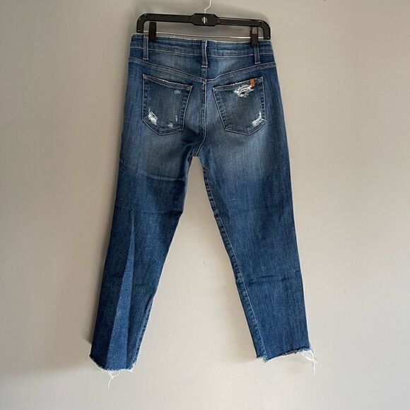 Joe's Jeans Slim Crop Distressed Raw Hem Mid-Rise | SZ 27 - Picture 5 of 16